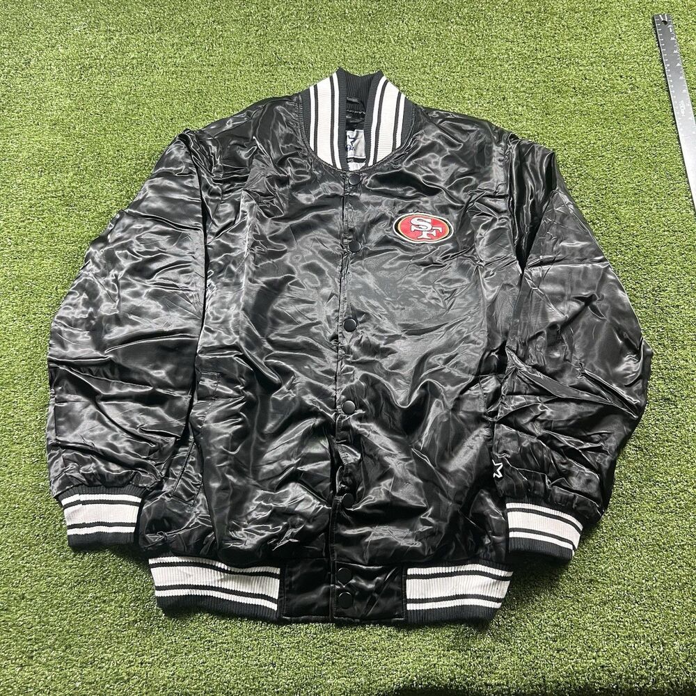 Starter San Francisco 49ers Black Jacket Men Size L NWOT